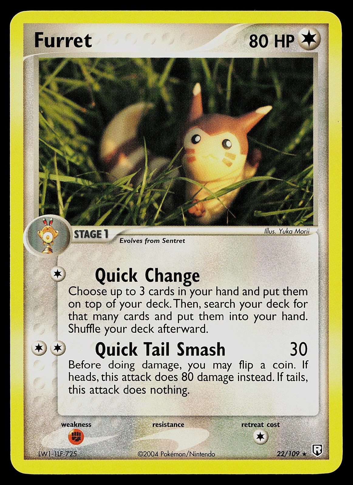 Pokemon Card - Furret Team Rocket Returns 22/109 Rare