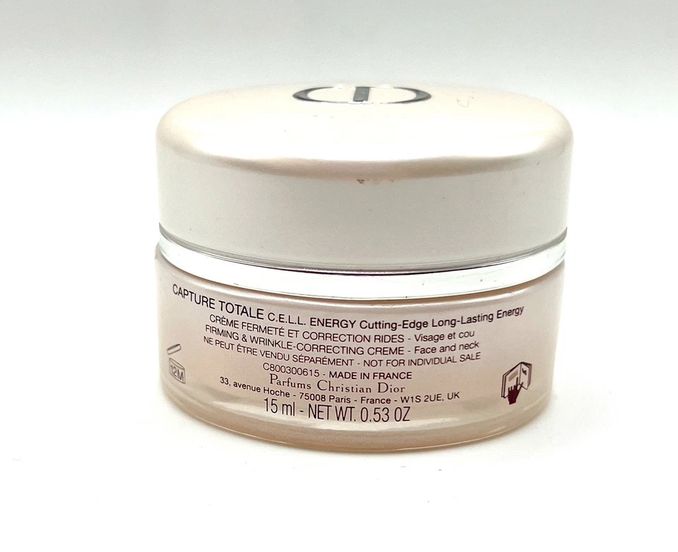 Crema reafirmante reductora de arrugas Dior Capture Totale CELL Energy 15 ml Foto 4 de 4