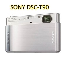 DSC-T90 SONY 12.1MP 4x Optical Zoom CCD Vintage Digital Camera Silver100 Working