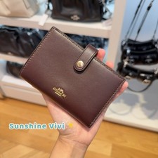 NWT Coach 2-in-1 Wallet Smooth Leather CCL71 IM/ESPRESSO Gold