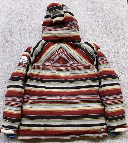 Burton Jacket Mens XL Multicolor Goose Down Aztec Navajo Zarape Striped Snow Ski - Picture 16 of 24