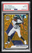 2021 Panini Mosaic Rookie Quick Pitch Gold Prizm 6/10 Jazz Chisholm PSA 8 0c2