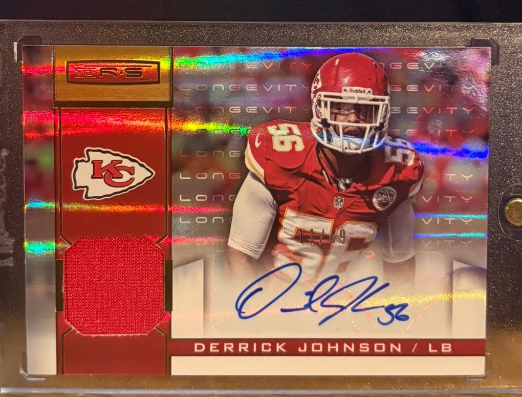 2013 Panini RS Derrick Johnson Exclusive Holo Patch Auto  /49 #12