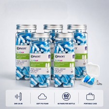 240 Pairs Foam Earplugs 32dB Disposable Noise Reduction Bulk Ear Plugs Blue
