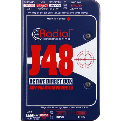 Radial J48 MK2 Direct Box DI with Phantom FREE SHIPPING