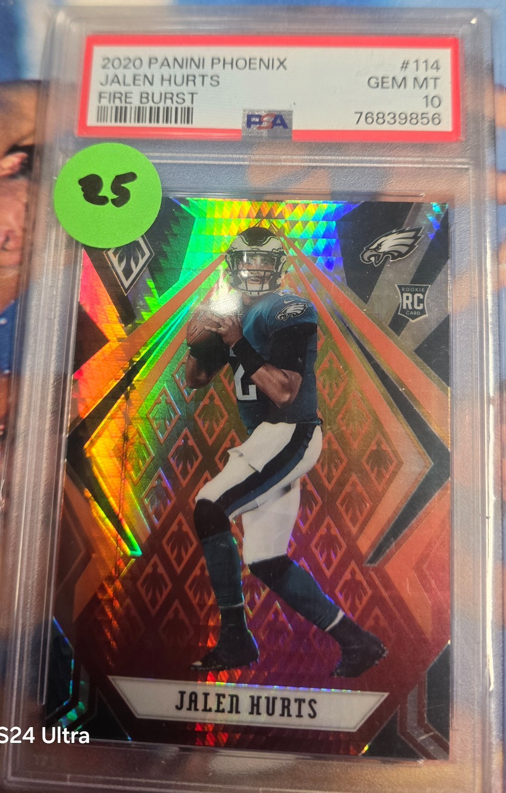 2020 Panini Phoenix - Rookies Jalen Hurts #114 Fire Burst (RC) - PSA 10 GEM MT
