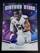 2025 Panini Certified Football *Certified Stars* Will Anderson Jr. #CST-WAJ