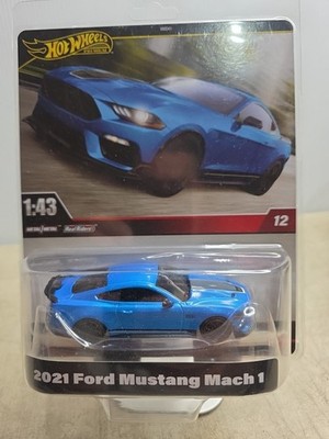 Hot Wheels Premium 2021 Ford Mustang Mach 1 1:43 Die-Cast Metal/Metal Real Rider