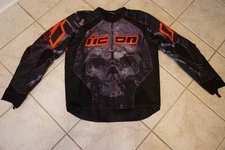 MEN'S ICON OVERLORD MOTORSPORTS MOTORCYCLE RACING JACKET Size XL Padded Mint!!!