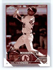 2023 Topps Chrome #199 Cal Stevenson Sepia Refractors