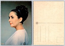VINTAGE Elizabeth Taylor Actress Portrait Postcard 1960s Hollywood Germany