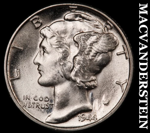 1944 Mercury Dime- Choice Gem Brilliant Uncirculated MS++++ #i3277