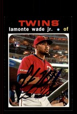 Signed Baseball Card Auto LaMonte Wade Jr. 2020 Topps Heritage #575 Twins