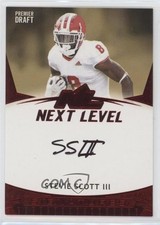 2021 Sage Premier Draft Next Level Red Stevie Scott III #21NL-SSIII Auto 2b2