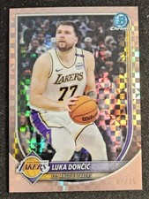 2025-26 Bowman Chrome Luka Doncic #BCV-123 Rose Gold X-Fractor 1/15