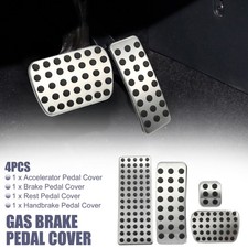 4pcs Accelerator Pedal And Brake Pedal Cover Set