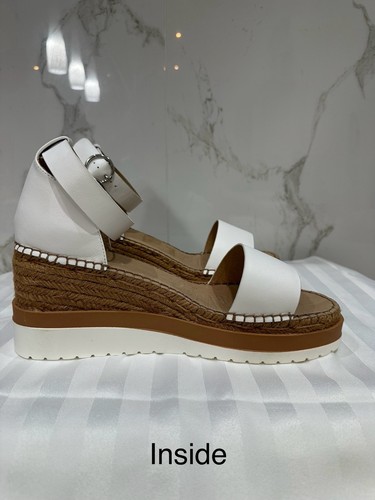 Jo Mercer Klume Espadrille Wedge, White Leather, Size 42 - Picture 12 of 14