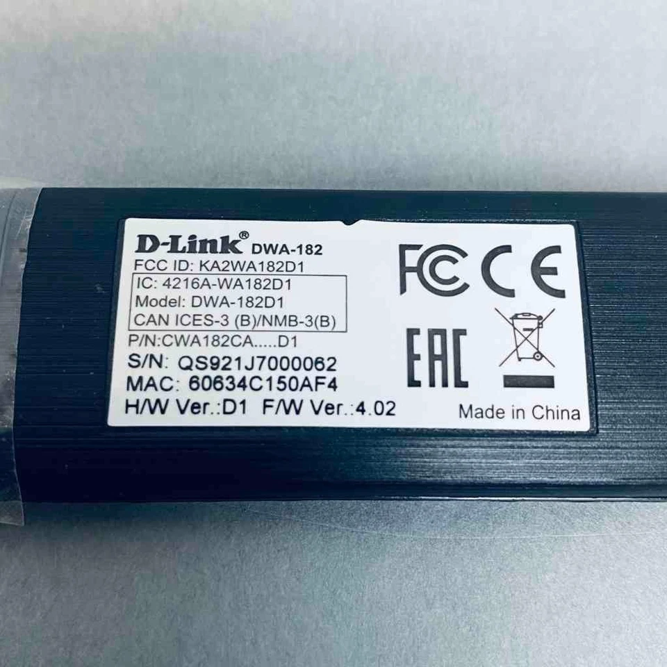 D-Link Dual Band USB Adapter AC1200 D1 Ver. 4.02 - Image 3 of 4