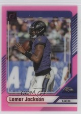 2024 Panini Clearly Donruss Pink Lamar Jackson #5 1kh3