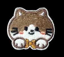 Cute Cartoon Cat Embroidery Iron-On Patch 1 5/8 X 1 3/8 inch