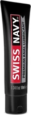 Swiss Navy Premium Anal Lubricant - 0.34 oz - Long-Lasting, Silicone-Based Formu