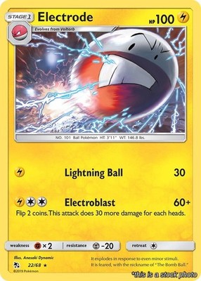 Electrode 22/68 HIF Pokemon NM