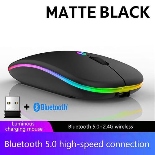 2.4G Wireless Bluetooth-compatible Gaming Mouse Rechargeable Silent Mouse - Photo 13/16