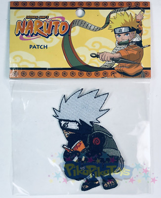Naruto Iron On Patch - Chibi Kakashi Reading Vintage Licensed OOP GEE