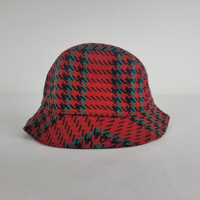 Gucci Multi-color Hounds-tooth Wool Interlocking G Fedora Bucket