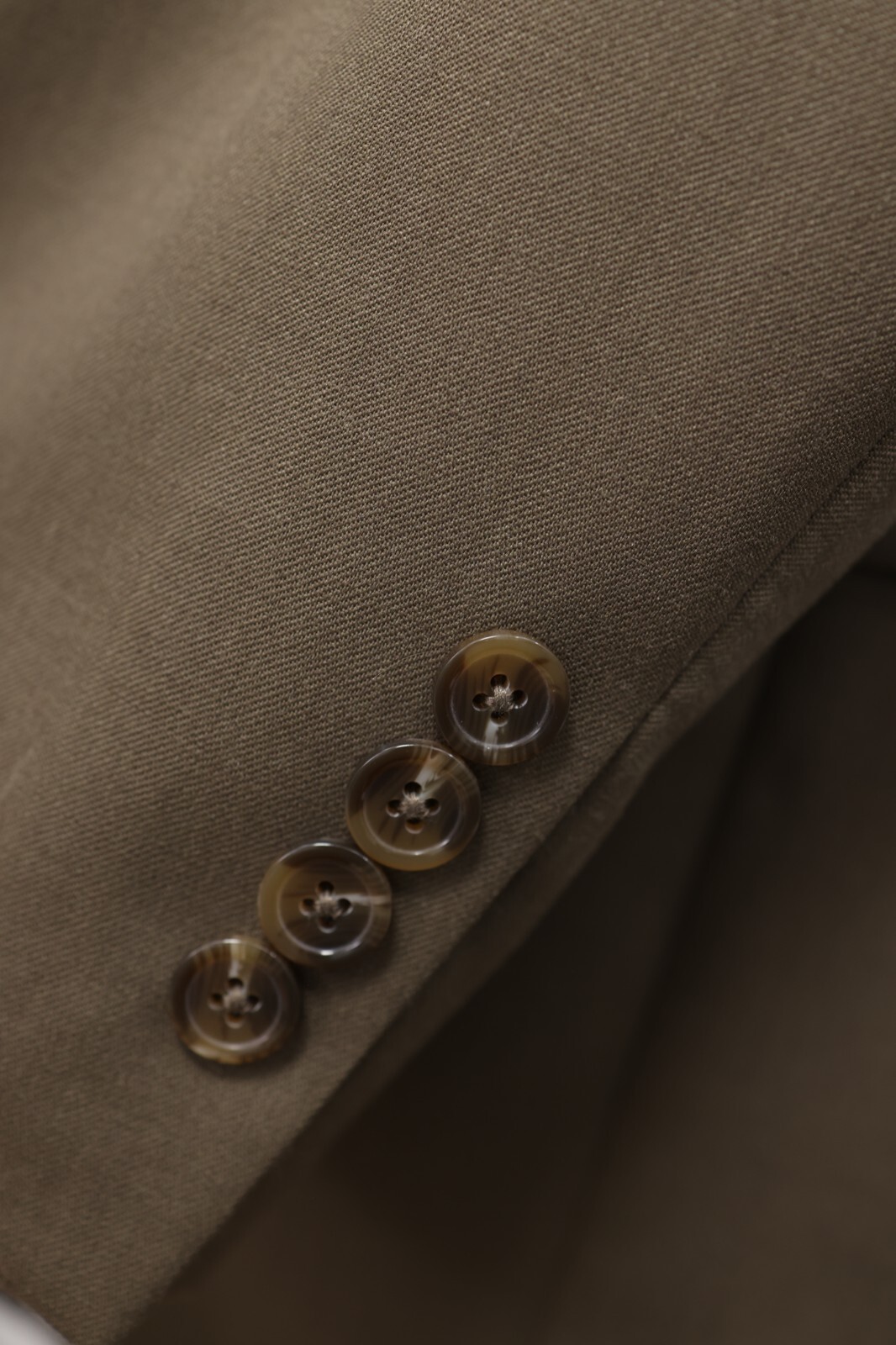 CHAPS mens solid brown 100% WOOL two button sport… - image 10