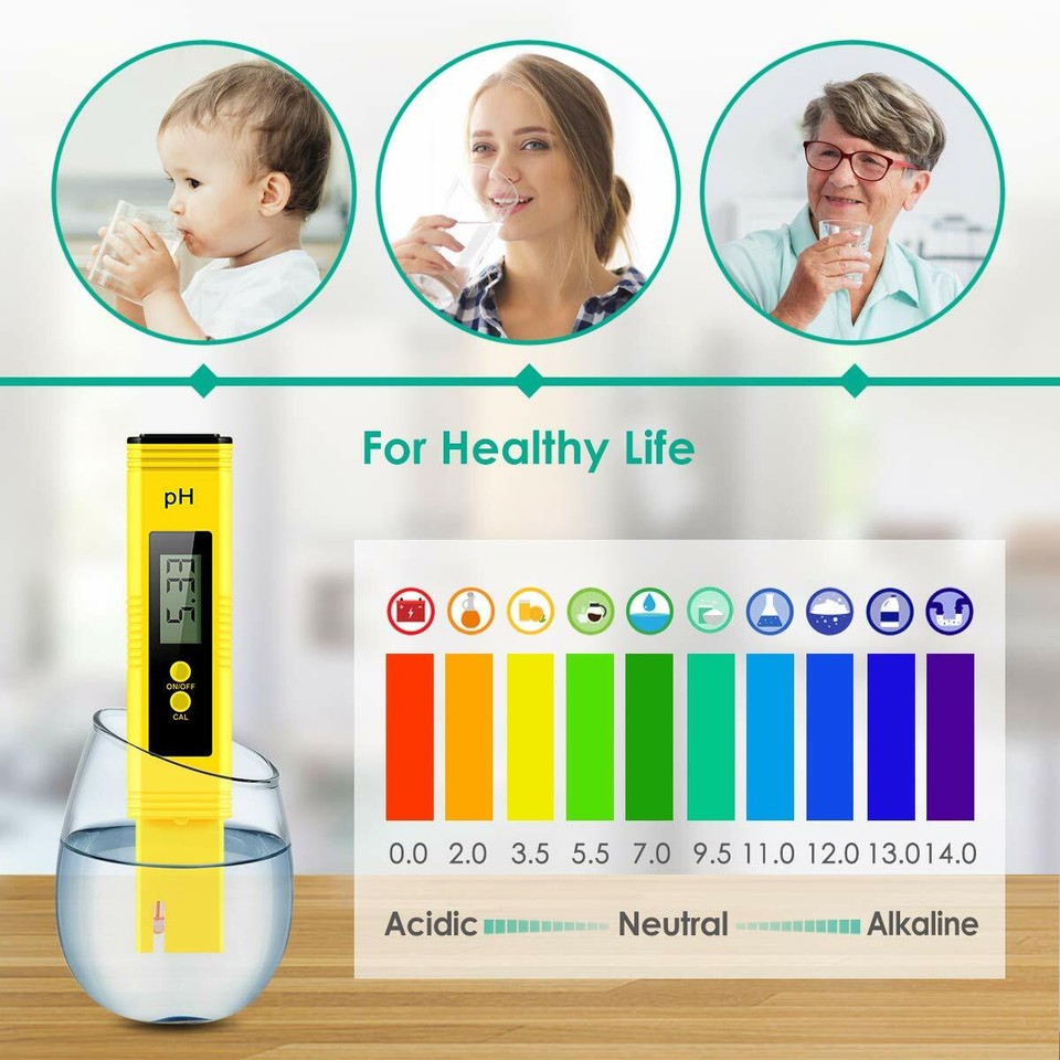 PH Meter Digital TDS Meter Temperature Water Quality Tester For Food