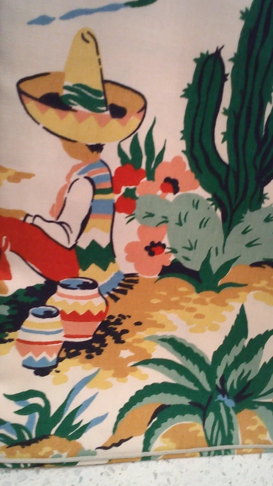 DAKOTAH FIESTA TABLECLOTH  54 x 54" square NEW Multi color COTTON  lowered Price - Image 4 of 4