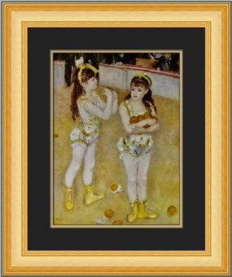 Pierre-Auguste Renoir Two Little Circus Girls Custom Framed Print