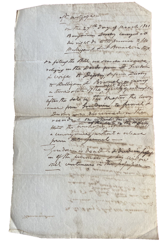 Early 19th Century Eagle Fire Co of New York, 1st Insurance Co en Nueva York, hipoteca - Imagen 4 de 4
