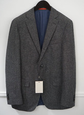 Men Suitsupply Blazer Sienna Single Breasted Flannel Wool Size 98 EU50L UK/US40L