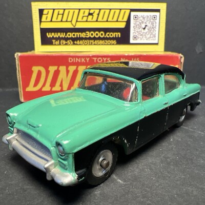 1959-63 Dinky Toys - 165 HUMBER HAWK SALOON - Green/Black - Original Box