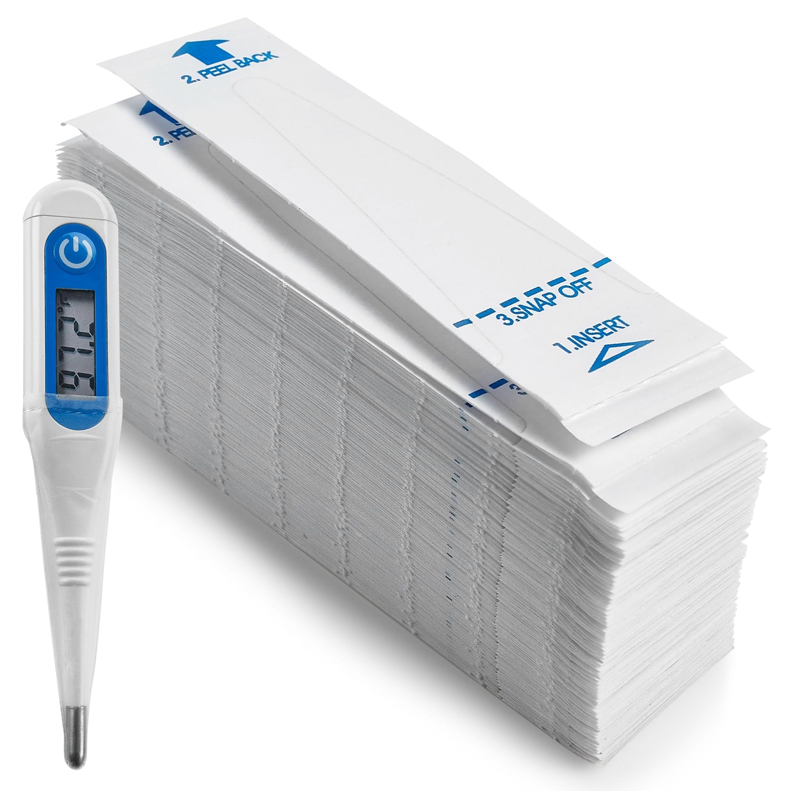 Thermometer Probe Covers - Pack of 100 - Universal and Disposable Probe (b5O)