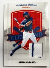 2021 Panini Chronicles #69 Amed Rosario America's Pastime Swatches Blue #/99