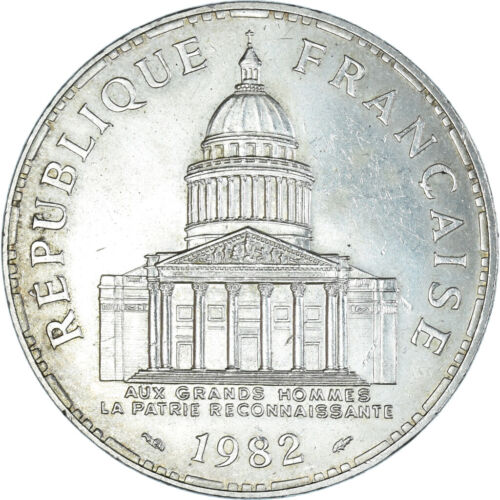 [#373807] Moneta, Francja, Panthéon, 100 Francs, 1982, Paris, AU(50-53), Srebro - Zdjęcie 1 z 2