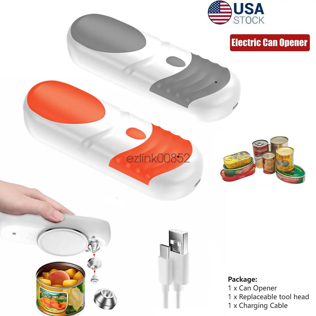 Electric Commercial Can Opener Automatic Smooth Edge Stainless Steal Hands  Free