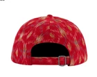 CHAPEAU SUPRÊME IKAT 6 PANNEAUX ROUGE OS SS21 SEMAINE 11 (EN MAIN) AUTHENTIQUE NEUF
