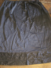 Vintage Nylon BLACK Half Slip SZ 18/20W Adjust-A-Length Hem-26" LENGTH