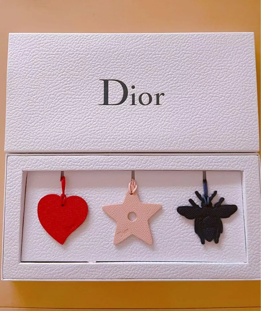 Sac en cuir Christian Dior lot charme de 3 étoiles coeur d'abeille nouveauté Japon