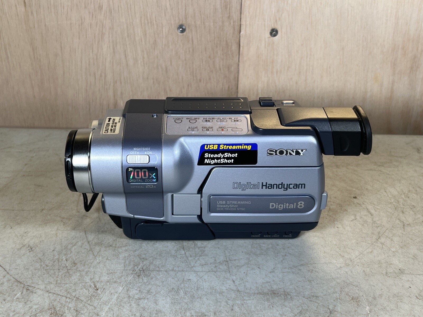 Sony Handycam DCRTRV250 Digital 8 Camcorder Bundle W/ Nightshot Tested