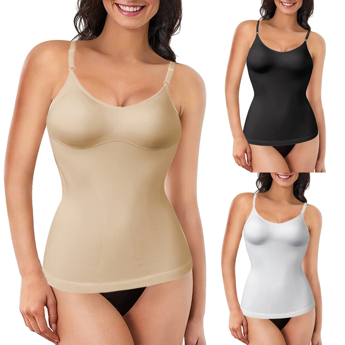 Tank Top for Women with Built in Bra Women Padded Compression Camisole  Shapewear