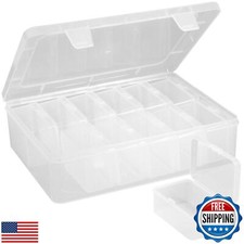 3PCS Bead Organizers and Storage Box, Mathtoxyz Medium Size Case Plastic Cont