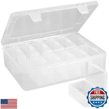 3PCS Bead Organizers and Storage Box, Mathtoxyz Medium Size Case Plastic Cont