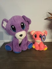 Lot Of 2 Plush Toys Purple BEAR/Pink Pig A&A Global Industries Inc. 