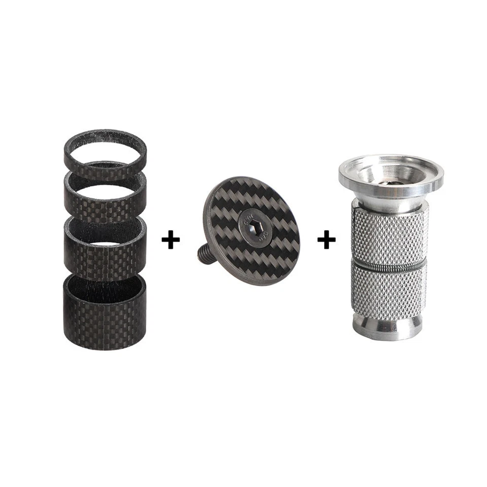 TOSEEK Carbon Bike Fork Rigid Disc Brake MTB Bike Fork 26/27.5/29 in with Spacer - Image 2 of 4