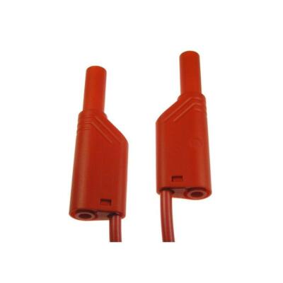 Measuring cable 4 mm connector MLS WS 100/1 Hirschmann MLSWS 100/1 red 044159-